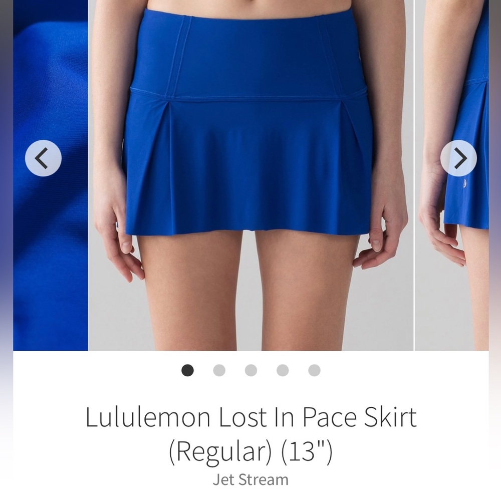 lululemon lost in pace skirt (13”) jet stream